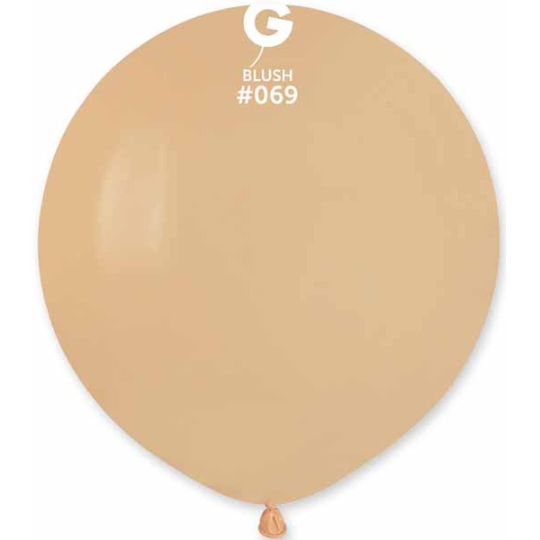 Gemar 19-Inch Blush Latex Balloons #069, 25 Count