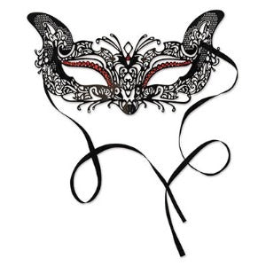 Metal Filigree Masquerade Mask, One Size