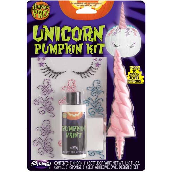 3D Unicorn Pumpkin Decorating Kit