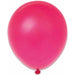 Fuchsia 12-Inch Latex Balloons, 10 Pack