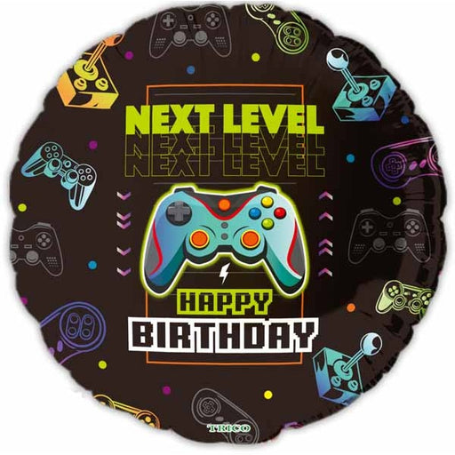 Next Level Birthday 18" Round Foil Balloon
