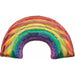 34 Inch Iridescent Rainbow Shaped Foil Balloon