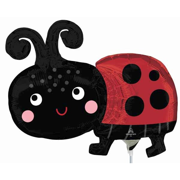 Happy Ladybug Mini Shape Foil Balloon