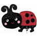 Happy Ladybug Mini Shape Foil Balloon