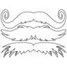 StacheTATS Junior Full Glow Stache Temporary Mustache Tattoo
