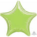 19-Inch Metallic Lime Green Star Foil Balloon