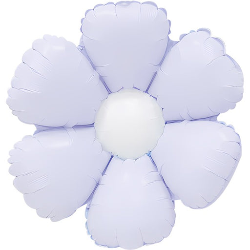 Decochamp 34" Lilac and White Flower Foil Balloon