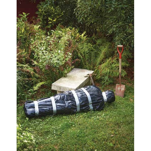 5-Foot Inflatable Body with Black Body Bag Halloween Prop