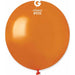 Gemar 19-Inch Metallic Orange Latex Balloons #031, 25 Count