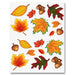 Large Fall Leaf Stickers, 4 Sheets per Pack