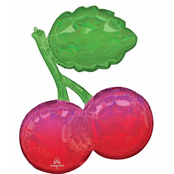 Fruity Mix Cherries 30-Inch Holographic Foil Balloon