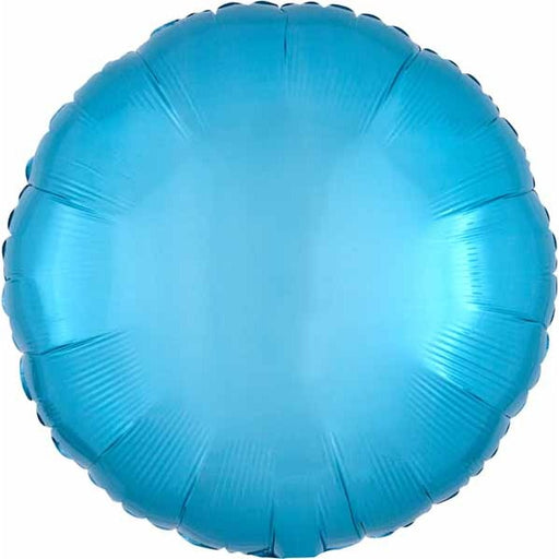 Anagram 18-Inch Caribbean Blue Round Foil Balloon