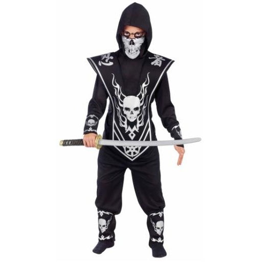 SKULL LORD NINJA SILVER CHILD MED