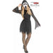 Pearl Velour Ghost Face Adult Costume, Size 2-8
