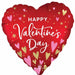 Heartfelt Elegance Happy Valentine's Day 18-Inch Heart Foil Balloon