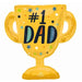 Number 1 Dad Trophy 27-Inch Foil Balloon