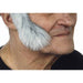 SIDEBURNS WHITE/GREY 6 CM X 15 CM