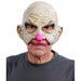 Bald Carnival Creep UV White Glow Clown Mask