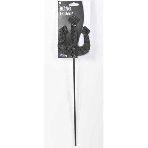 Black Bling Diva Trident Wand