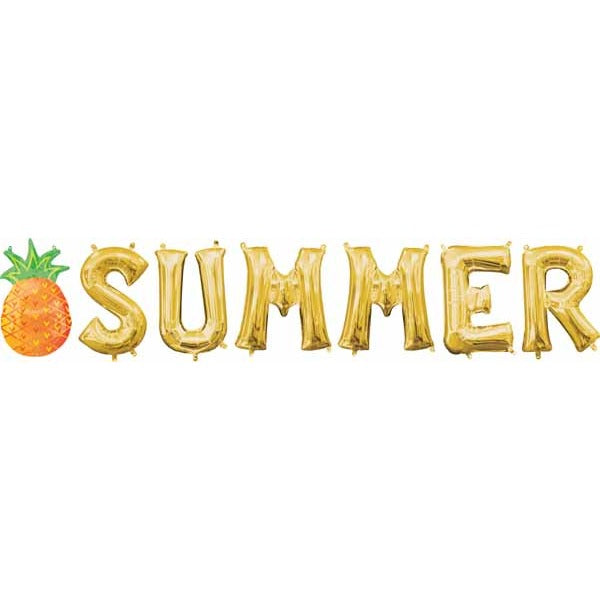 SUMMER Letter Balloon Set with Banner