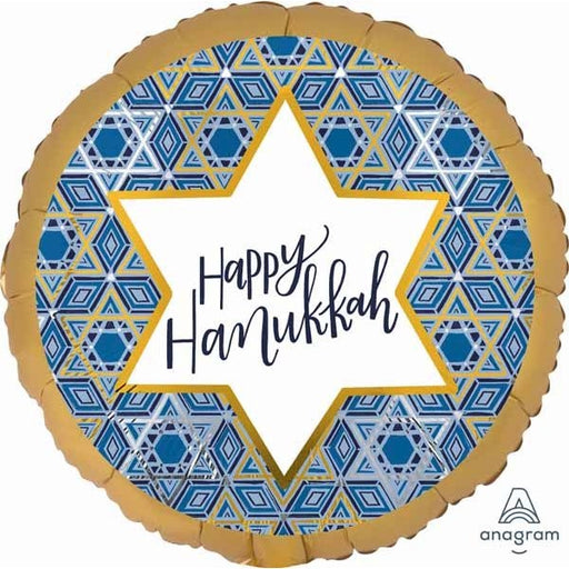 Hanukkah Festival 18 Inch Round Foil Balloon
