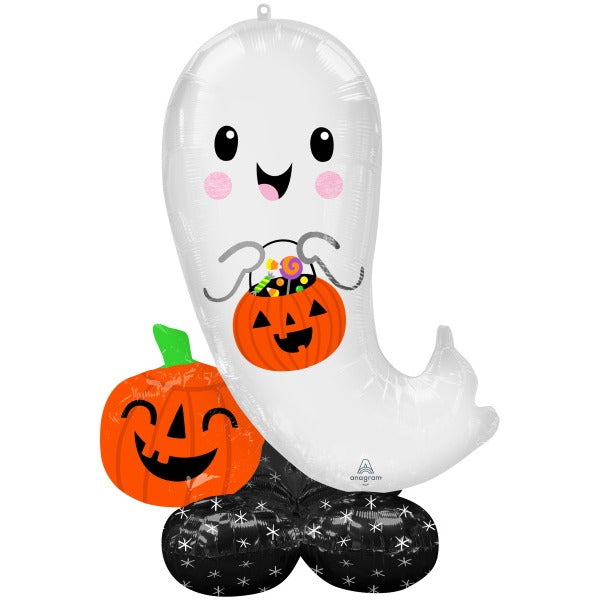 53" Halloween Ghost AirLoonz Foil Balloon