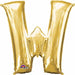 16 Inch Gold Letter W Foil Balloon
