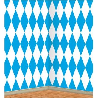 OCTOBERFEST BACKDROP 4'X30' BLUE/WHITE