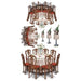 Black Tie Dining Props, 12-Piece Pack