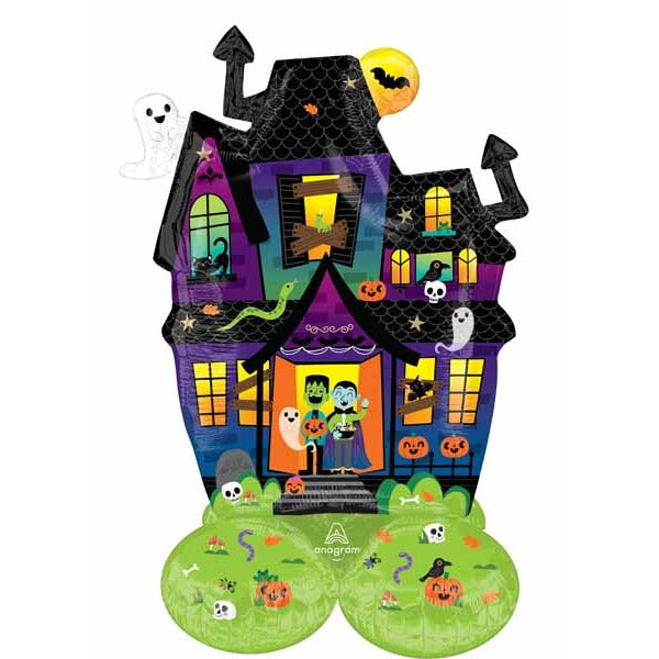 Haunted Manor 34-Inch Junior AirLoonz Halloween Foil Balloon