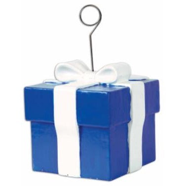 Blue Gift Box Photo and Balloon Holder