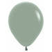 Pastel Dusk Laurel Green 5" Latex Balloons, 100 Count