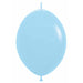 Sempertex Matte Blue 12-Inch Linking Latex Balloons, 25 Pack