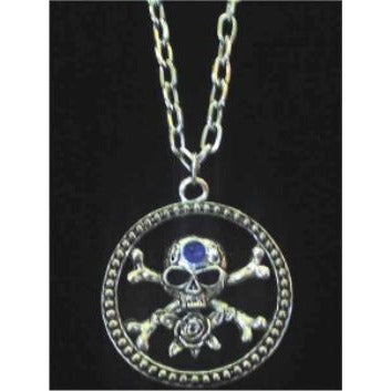 Skull and Crossbones Costume Necklace