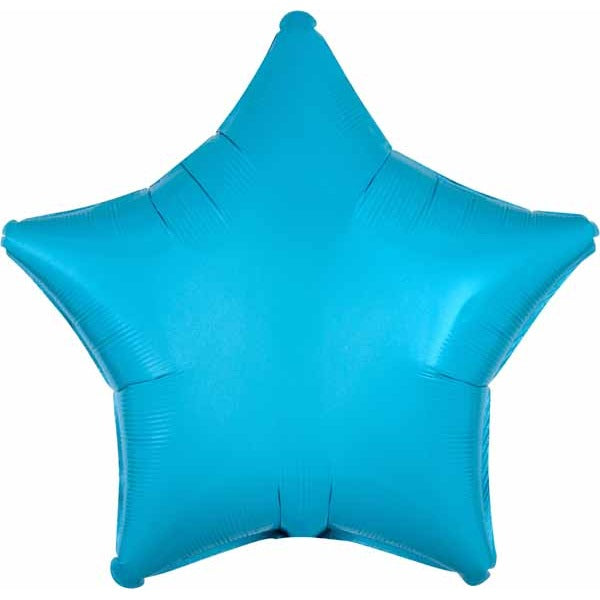 19-Inch Caribbean Blue Star Foil Balloon