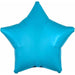 19 Inch Caribbean Blue Star Foil Balloon