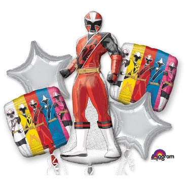 Power Rangers Ninja Steel Foil Balloon Bouquet