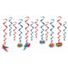 Hero Whirls Hanging Swirl Decorations, 12 Pack