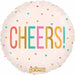 Prima 18" Cheers Colorful Dots Foil Balloon