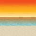 Luau Sunset Backdrop, 4 ft x 30 ft