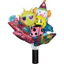 Air-Filled Balloon Display Tube with Adhesive Strip