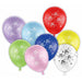 12 Inch Assorted Birthday Print Latex Balloons, 8 Pack