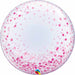 Pink Confetti Dots 24-Inch Deco Bubble Balloon