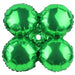 17-Inch Green Foil Quad Balloon