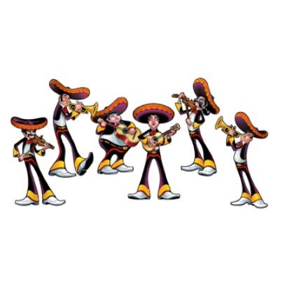 16-Inch Fiesta Cutouts, 6-Pack
