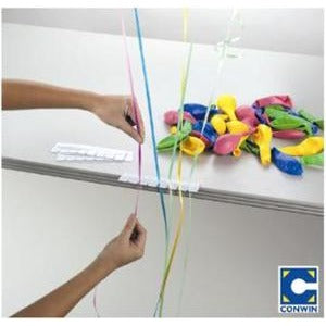 Premium Conwin Adhesive Balloon Ribbon Grip Strips, 10 Pack
