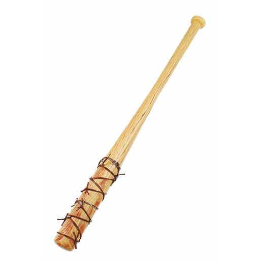 Accessoire de costume : batte de baseball avec fil barbelé de zombie