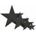 5-Inch Black Foil Star Decoration
