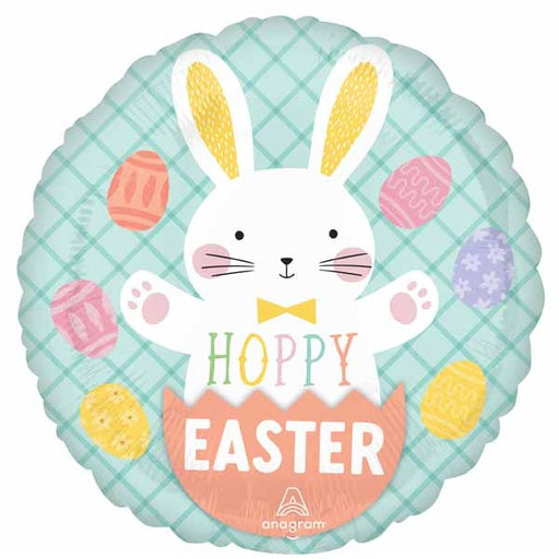 Hoppy Easter Bunny 18-Inch Round Foil Balloon
