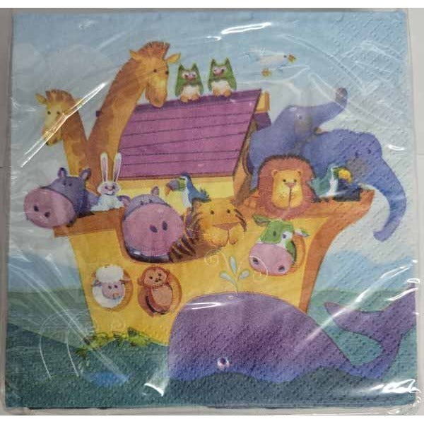 Two by Two Baby Shower Beverage Napkins, 16 Count